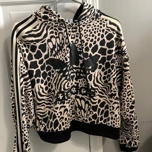 Adidas. Zebra Crop Hoodie